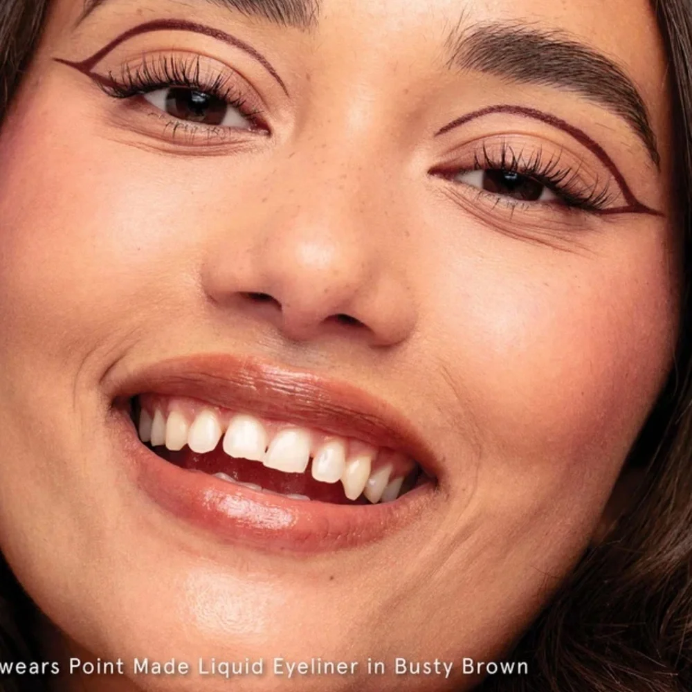 One/Size Point Made Waterproof Liquid Eyeliner - Busty Brown - Picture 5 of 5